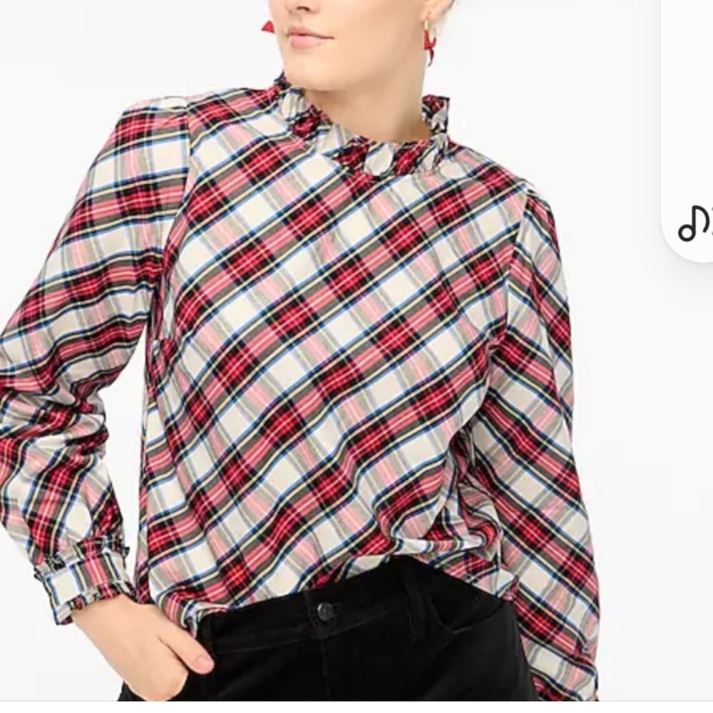 J Crew Holiday blouse